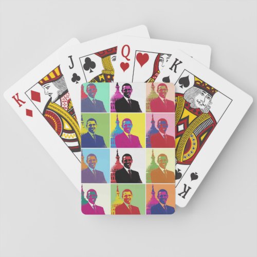 Former President Barack Obama Pop Art Poker Cards