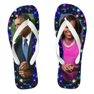 FORMER PRESIDENT OBAMA & MICHELLE FLIP FLOPS