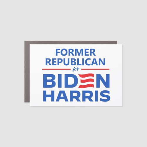 Former Republican for Biden Harris Car Magnet