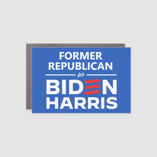 Former Republican for Biden Harris Car Magnet