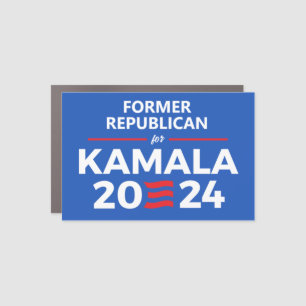 Former Republican for Kamala Harris Car Magnet