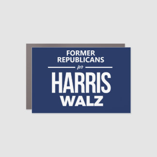 Former Republicans for Harris Walz Car Magnet