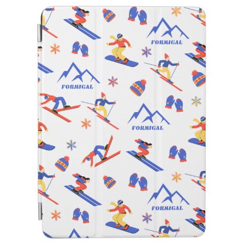 Formigal Spain Aragon Ski Snowboard Pattern iPad Air Cover