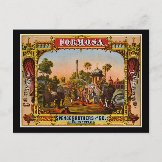 Formosa chewing tobacco postcard (Front)