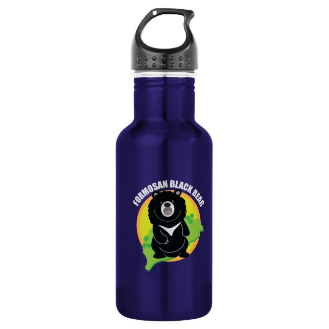 Formosan(Taiwan) black bear Logo Water Bottle (Front)