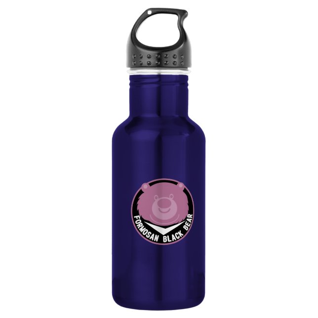 Formosan(Taiwan) black bear Stainless Steel Water Bottle (Front)