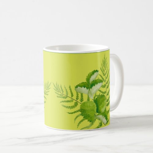 Forms in Green on a Classic Mug 11 oz