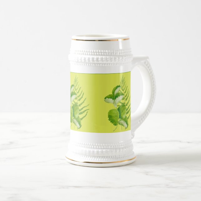 Forms in Green on a Stein  (Front Right)