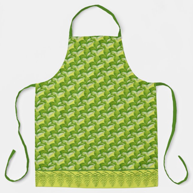 Forms in Green on an Apron (Front)