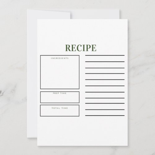 Forms _ Recipe Card