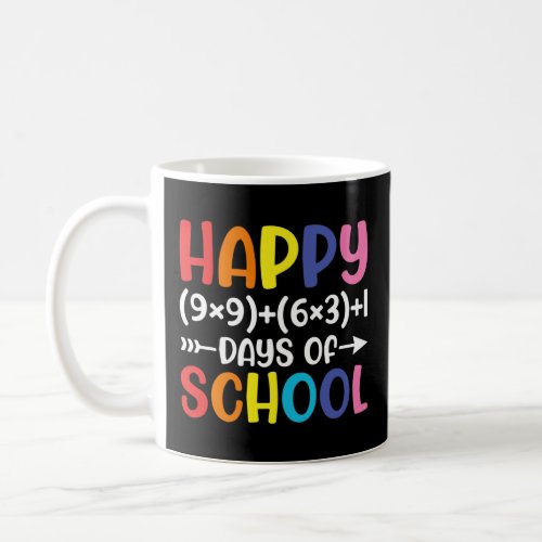 Formula 100 Days Of School Fun Math Teacher 100th  Coffee Mug