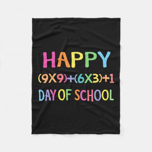 Formula 100 Days Of School Fun Math Teacher 100th  Fleece Blanket