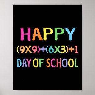Formula 100 Days Of School Fun Math Teacher 100th Poster