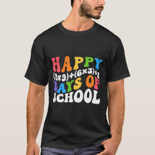 Formula 100 Days Of School Fun Math Teacher 100th  T-Shirt