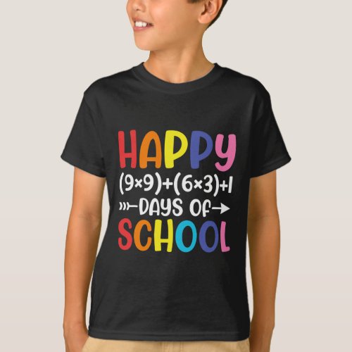 Formula 100 Days Of School Fun Math Teacher 100th  T_Shirt