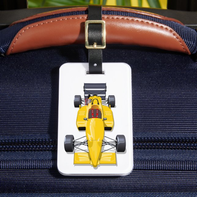 Formula 1 race car luggage tag (Front Insitu 2)