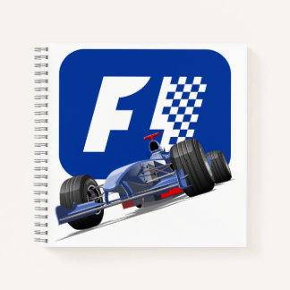 Formula 1 race car notebook