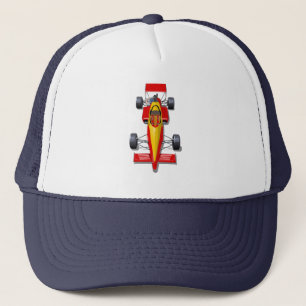Formula 1 race car trucker hat