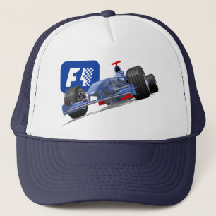 Formula 1 race car trucker hat