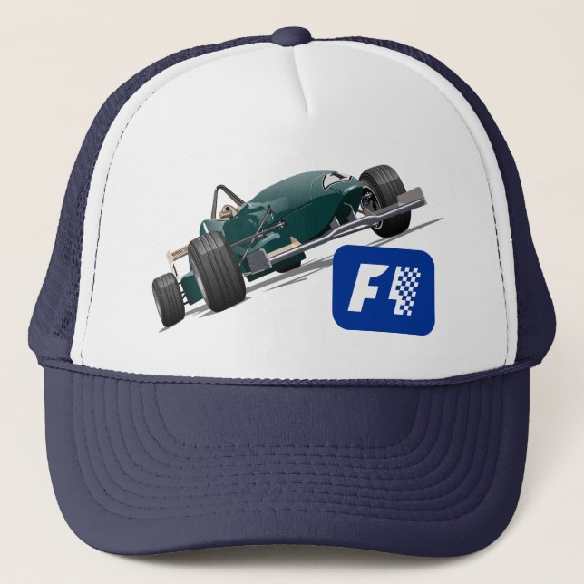 Formula 1 race car trucker hat (Front)