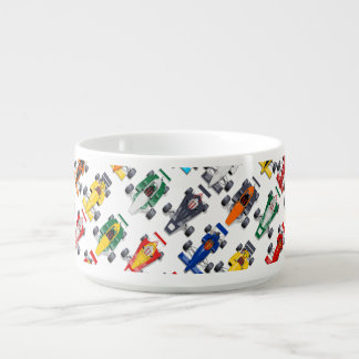 Formula 1 race cars bowl