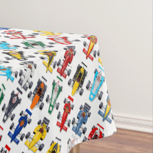 Formula 1 race cars tablecloth