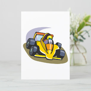 Formula 5 Racing Car Invitation
