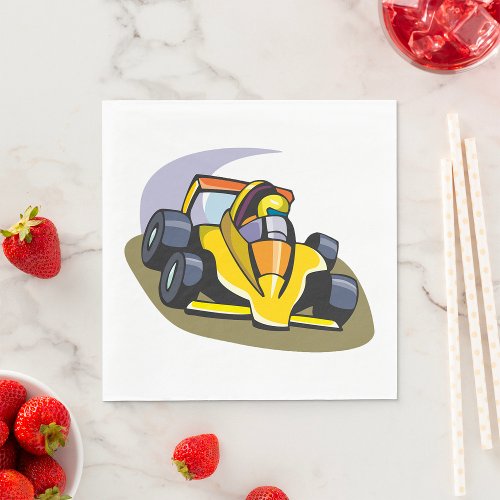 Formula 5 Racing Car Motorsports Napkins