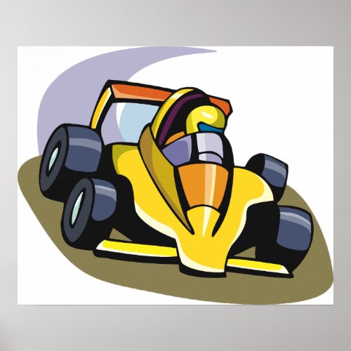 Formula 5 Racing Car Motorsports Poster