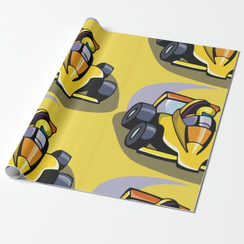 Formula 5 Racing Car Wrapping Paper