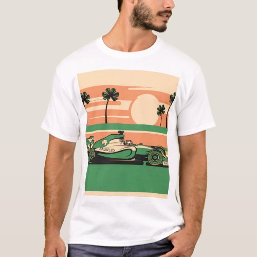 Formula F1 Racing Car T_Shirt