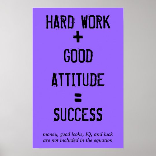 Formula for Success Poster  Zazzle.com