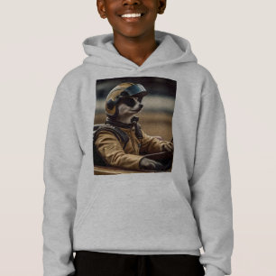 Formula Fun: Professional Meerkat Race Car Driver Hoodie