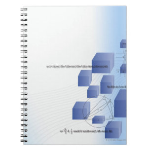 Formula, graph, math symbols 5 notebook