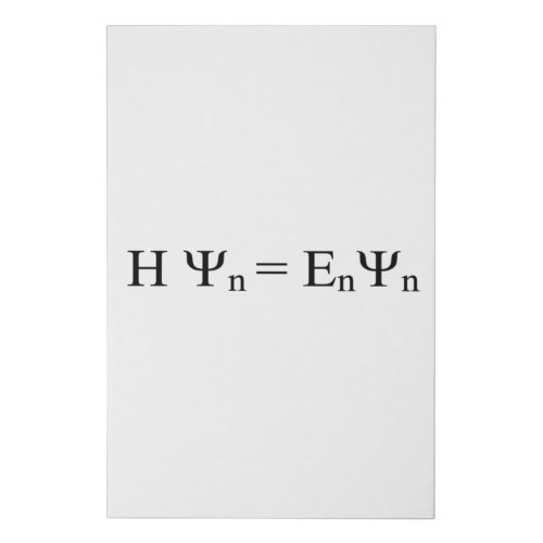 Formula Math Mathematical Physics Faux Canvas Print