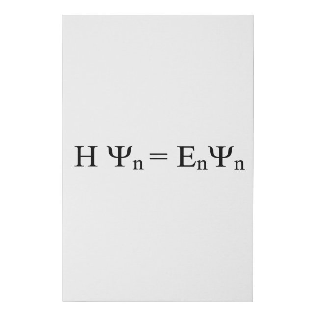 Formula Math Mathematical Physics Faux Canvas Print (Front)