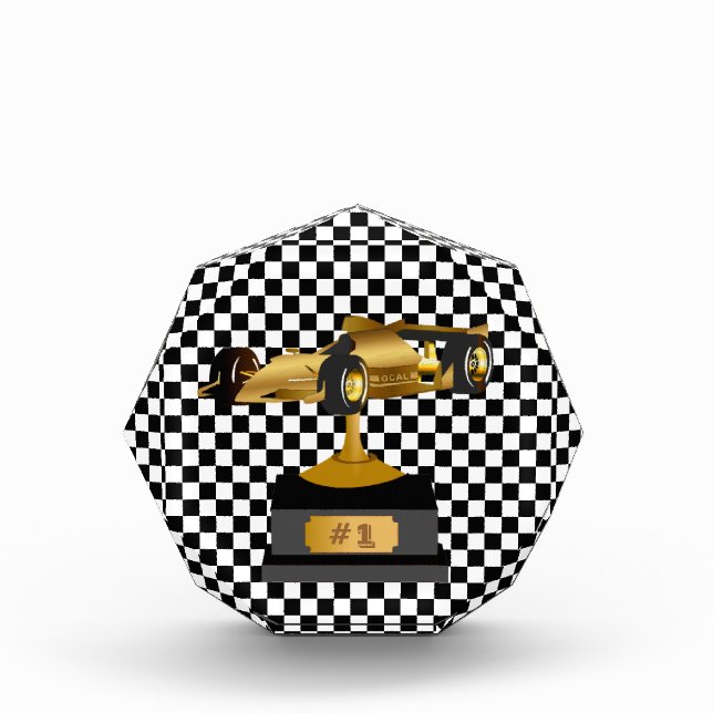 Formula Race Car Trophy Award (Front)