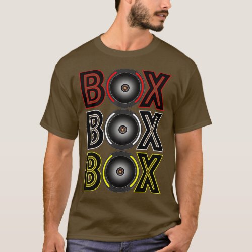 Formula Racing Car Box Box Box Radio Call To Pit   T_Shirt