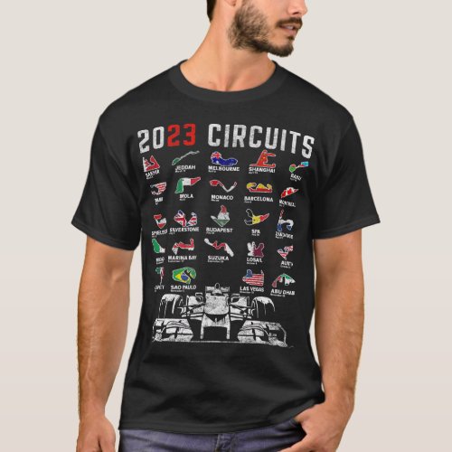 Formula Racing Open Wheel Race Car Fan 2023 T_Shir T_Shirt
