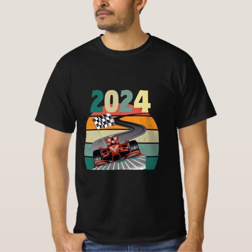 Formula Racing Open Wheel Race Car Fan 2024 World  T_Shirt