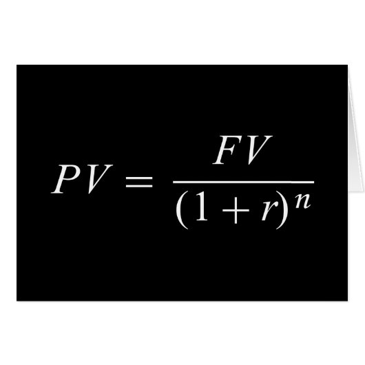 Formula 'Time value of money" Cards (Front Horizontal)