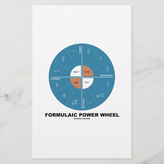Formulaic Power Wheel (Physics Equations)