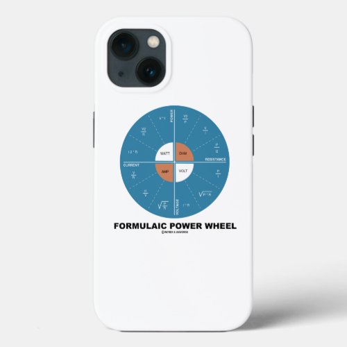 Formulaic Power Wheel Physics Equations iPhone 13 Case