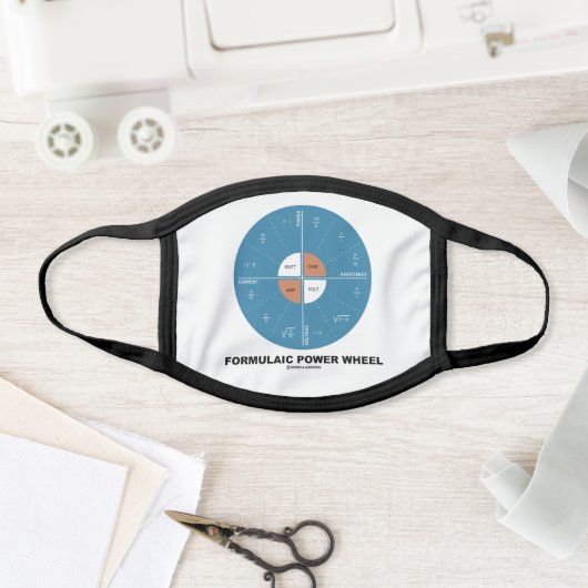 Formulaic Power Wheel Physics Equations Face Mask (Insitu)