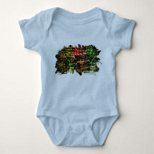 Formulas in mathematical space baby bodysuit