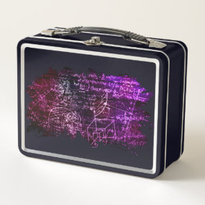Formulas in mathematical space metal lunch box