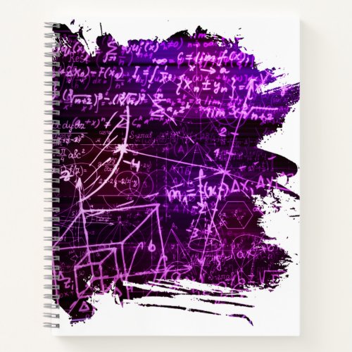 Formulas in mathematical space notebook