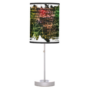 Formulas in mathematical space table lamp