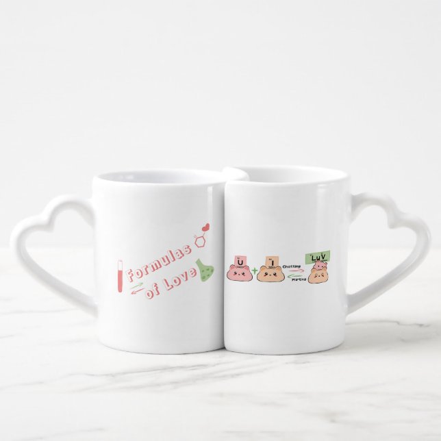 Formulas of Love Mug | Cute Couple Mugs (Front Nesting)