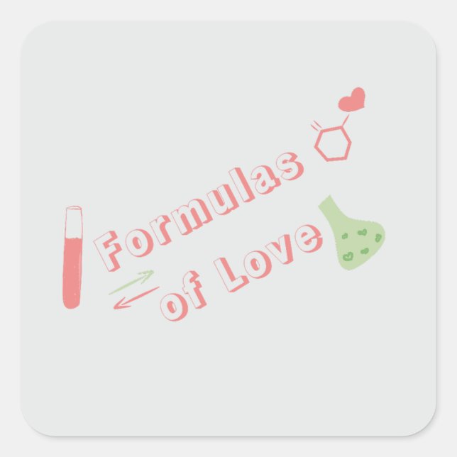 Formulas of Love Sticker (Front)